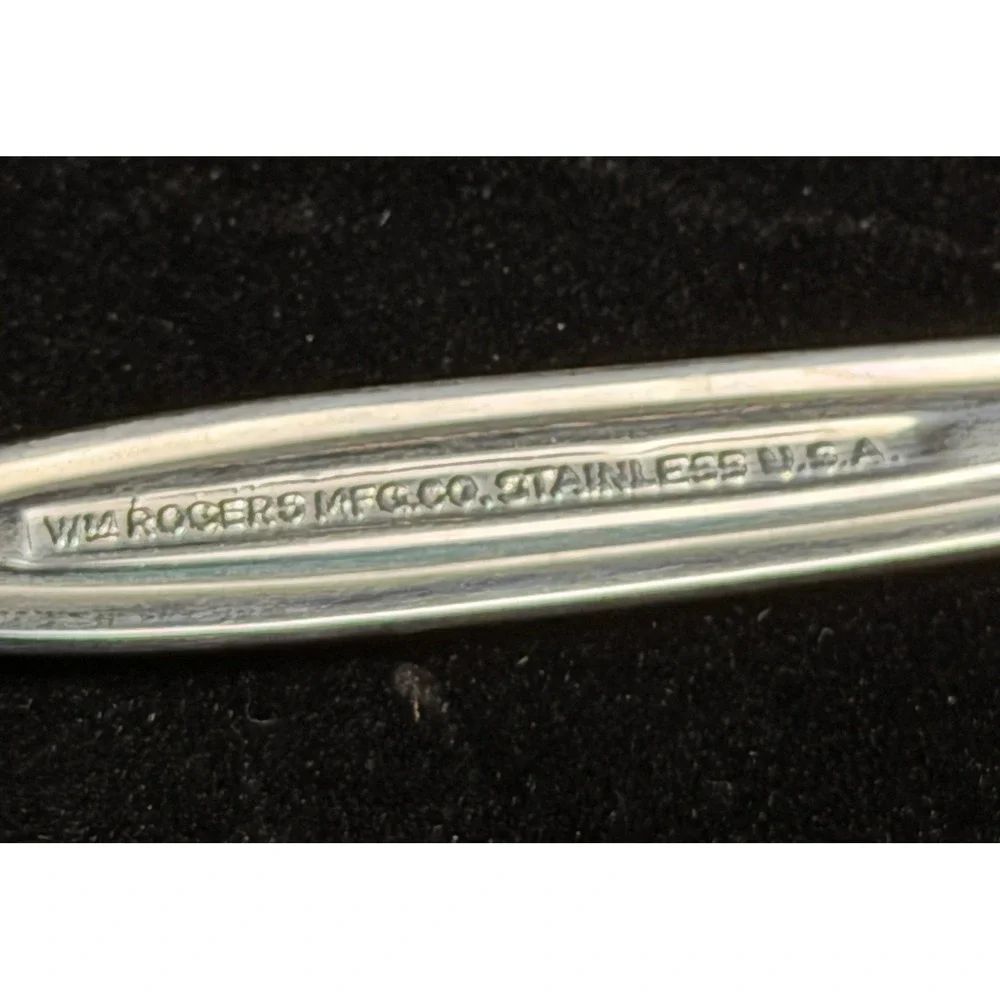 Wm Rogers Mfg Co Stainless Steel Grapefruit Spoons: Serrated Edge, Set of 3, USA